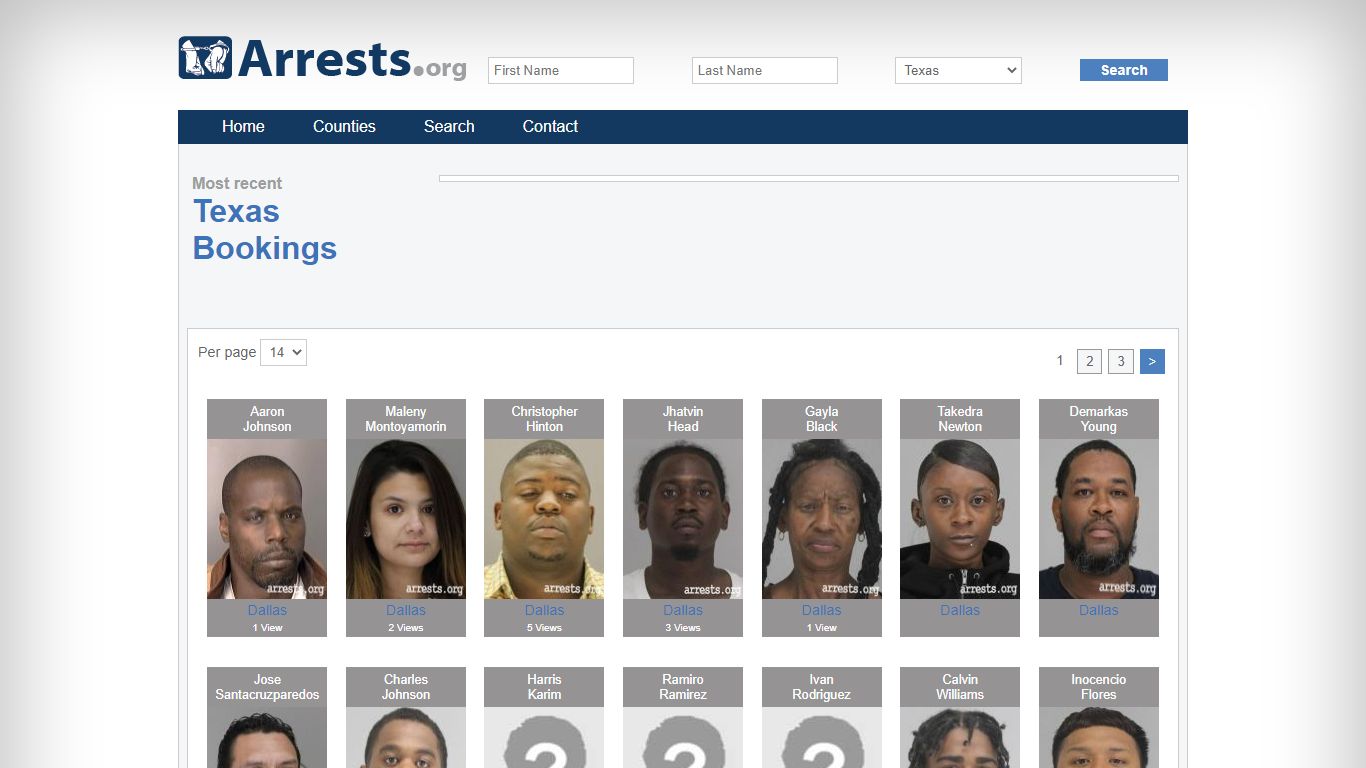 Search Texas Texas Jail Arrest Records